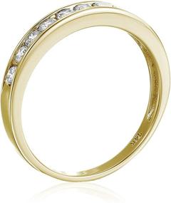 img 2 attached to 💎 Sparkling Vir Jewels 1/2cttw Diamond Wedding Band in 14K Yellow Gold: Channel-Set Elegance