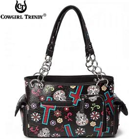 img 1 attached to 🌸 Women's Floral Concealed Shoulder Handbag Wallet - Handbags, Wallets, and Totes