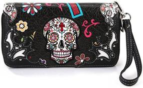 img 2 attached to 🌸 Women's Floral Concealed Shoulder Handbag Wallet - Handbags, Wallets, and Totes