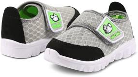 img 1 attached to KUNWFNIX Sneakers Lightweight Breathable Athletic Boys' Shoes for Sneakers