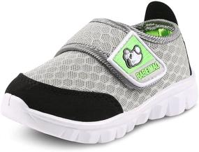 img 4 attached to KUNWFNIX Sneakers Lightweight Breathable Athletic Boys' Shoes for Sneakers