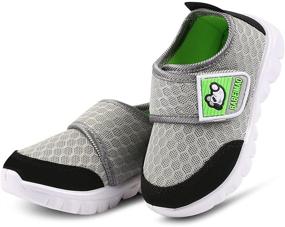 img 2 attached to KUNWFNIX Sneakers Lightweight Breathable Athletic Boys' Shoes for Sneakers