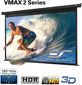 img 3 attached to Elite Screens VMAX2 100-дюймовый электронный моторизованный HD экран проектора - Полный домашний кинотеатральный опыт!
