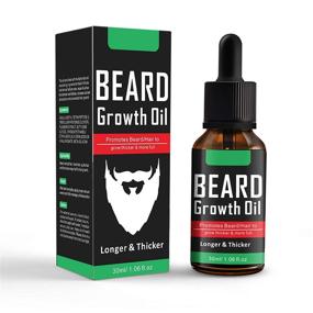 img 4 attached to 🧔 Organic Beard Growth Oil for Fuller and Thicker Beards - Natural Unscented Men's Care Product (30ml)