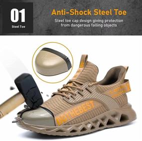img 3 attached to 👟 Ultimate Lightweight Safety Shoes for Industrial Construction Work: Unbreakable Comfort for Men