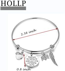 img 3 attached to Teacher Appreciation Gift: Thank You for Guiding Me to Soar - HOLLP Teacher Bracelet