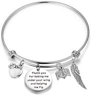 teacher appreciation gift: thank you for guiding me to soar - hollp teacher bracelet logo