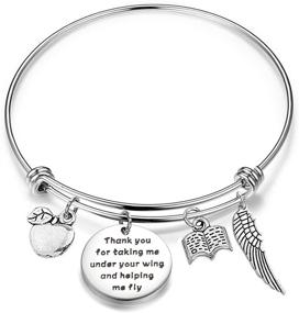 img 4 attached to Teacher Appreciation Gift: Thank You for Guiding Me to Soar - HOLLP Teacher Bracelet