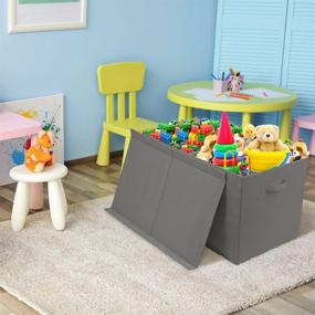 img 1 attached to 🏠 Sorbus Collapsible Flip Top Kids' Playroom Organization Home Store