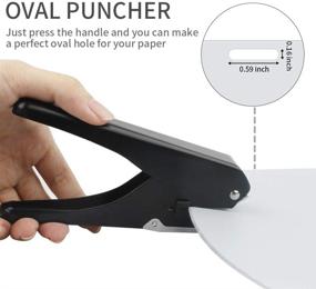 img 1 attached to 🎟️ MyLifeUNIT Slot Puncher for ID Card and Badge, Heavy-Duty Hole Punch for Pro Use with PVC Slot and Paper