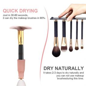 img 2 attached to 🧼 Rantizon Automatic Makeup Brush Cleaner Machine - 360 Degree Rotation, Electric Makeup Brush Cleaner, Cleans and Dries - Includes 8 Rubber Attachments