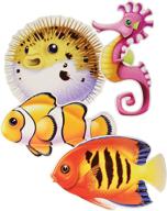 under sea fish cutouts pkg logo
