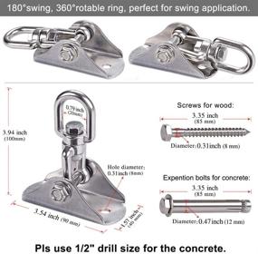 img 3 attached to 🏆 Top-notch Besthouse Permanent Antirust Stainless Capacity Sports & Outdoor Play: The Ultimate Solution for Enduring Fun and Durability