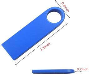 img 1 attached to Waterproof Ultra-Thin 32GB USB 2.0 Flash Drives Thumb Drives - Blue (32GB)