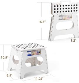 img 2 attached to Acko Stool 11 Lightweight Collapsible Stool White