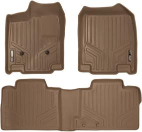 img 4 attached to 🏞️ MAXLINER Tan Floor Mats 2 Row Liner Set for 2011-2014 Ford Edge / 2011-2015 Lincoln MKX