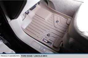 img 3 attached to 🏞️ MAXLINER Tan Floor Mats 2 Row Liner Set for 2011-2014 Ford Edge / 2011-2015 Lincoln MKX