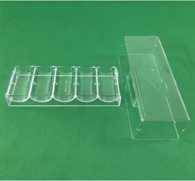 img 3 attached to 💼 Optimized Yuanhe Clear Acrylic Poker Chip Holder with Cover - Organizes and Safely Stores 100 Chips