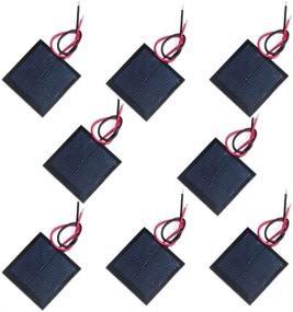 img 2 attached to 🔆 NUZAMAS Set of 8 Micro Mini Solar Panel Cells - Wired, 1V 200ma for Solar Power Energy, DIY, Garden Light, Science Projects, Toys, Battery Charger