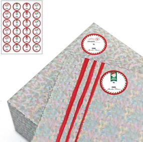 img 3 attached to 🎅 Santa's Special Delivery Stickers - Set of 24: Big Dot of Happiness Small Circle Christmas Decals from Santa Claus