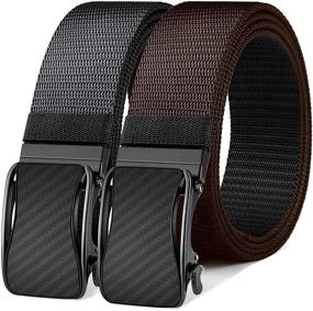 img 4 attached to Men's Ratchet Reversible Belts – Bulliant Sports Casual Accessories Enhanced for SEO