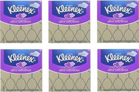 img 1 attached to 🧻 Kleenex Ultra Soft Facial Tissues - Thick, Absorbent & Strong 75, 3-PLY White Tissues, 6 Cubes Bundle Pack – 450 Total Tissues - Assorted Colors and Designs