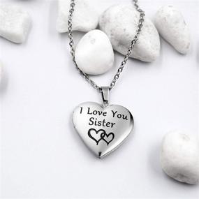 img 3 attached to PHOCKSIN Locket Necklace: Timeless Keepsake for Women - Treasure Memories of Loved Ones Forever!