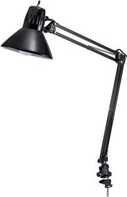 img 4 attached to 💡 Bostitch Office VLF100 LED Swing Arm Desk Lamp with Clamp Mount, 36-inch Reach, Includes Energy-efficient LED Bulb, Black