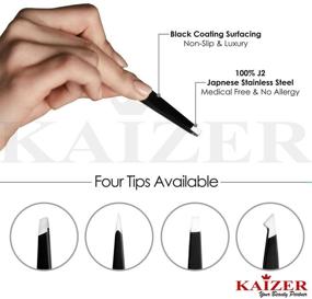 img 1 attached to Professional Stainless Steel Tweezer Eyebrows