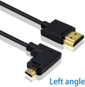img 3 attached to 🔌 Duttek Micro HDMI to Standard HDMI Coiled Cable - Ultra Slim 4FT, 1080P, 4K, 3D Ready!