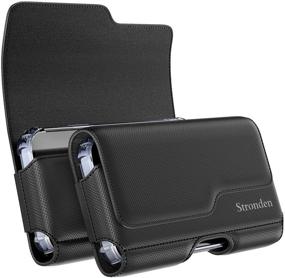 img 3 attached to Stronden Nylon Holster for iPhone 11 Pro, XS, X - Belt Case 📱 with Metal Clip & Magnetic Closure - Pouch Phone Holder Compatible with Otterbox Symmetry/Aneu Case