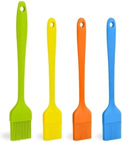 img 4 attached to 4 Piece Silicone Marinades Dishwasher Assorted