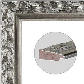 img 1 attached to Edenseelake 5x7 Picture Frames: Vintage Retro Pattern 🖼️ for Wall & Tabletop Décor, Set of 2 in Silver