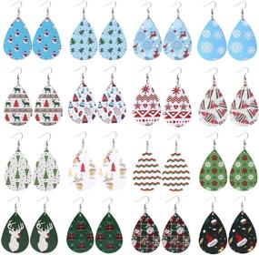 img 4 attached to Wremily Christmas Earrings Lightweight Decoration