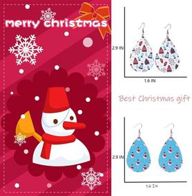 img 1 attached to Wremily Christmas Earrings Lightweight Decoration