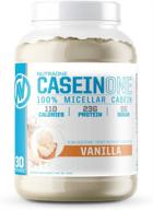 🥛 nutraone caseinone vanilla casein protein powder – 100% sugar-free casein protein (1.91 lbs.) logo