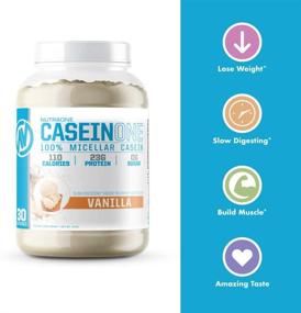 img 2 attached to 🥛 NutraOne CaseinOne Vanilla Casein Protein Powder – 100% Sugar-Free Casein Protein (1.91 lbs.)