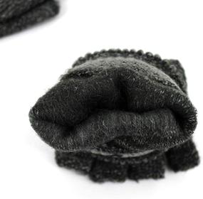 img 3 attached to Danse Jupe Knitted Convertible Fingerless Men's Accessories