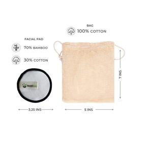 img 2 attached to 🌿 Boonboo Reusable Make-Up Removal Pads: Sustainable, Biodegradable, Plastic-Free