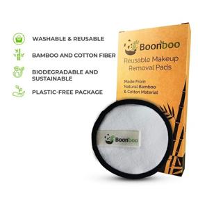 img 3 attached to 🌿 Boonboo Reusable Make-Up Removal Pads: Sustainable, Biodegradable, Plastic-Free