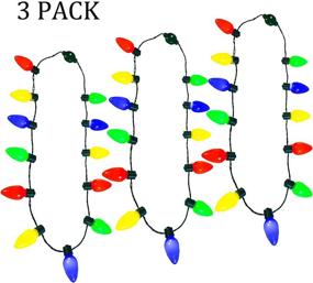 img 4 attached to Праздник освещается радостью с JOYIN 3-пакетным рождественским ожерельем LED-лампочек - идеальные угощения и аксессуары для вечеринок!