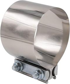 img 3 attached to 🔧 RP Remarkable Power, 304 Stainless Steel Butt Joint Exhaust Muffler Clamp Band (4-Inch)