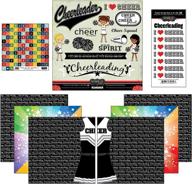 📣 go big with the scrapbook customs cheerleading themed paper and stickers kit: unleash your inner cheerleader! logo