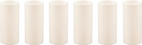 img 4 attached to 🕯️ Enhance Your Lighting Experience with Creative Hobbies 2 Inch Tall Cream Plastic Candle Covers Sleeves - Set of 6