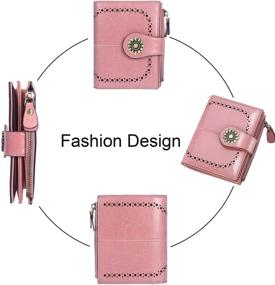 img 2 attached to 👜 Chic and Practical Lavemi Leather Compact Peacock Women's Handbags & Wallets Set: The Perfect Combination of Style and Security