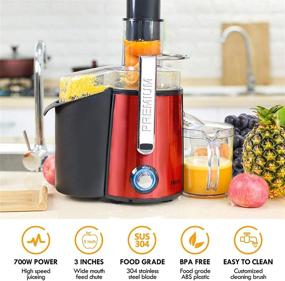 img 3 attached to 🍹 2021 Upgraded XL Centrifugal Juicer Machine | Wide 3" Feed Chute | Easy Clean BPA-Free Fruit Juicer | High Juice Yield | 2-Speed Juicing | Stainless Steel Filter | Dishwasher Safe