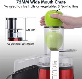 img 1 attached to 🍹 2021 Upgraded XL Centrifugal Juicer Machine | Wide 3" Feed Chute | Easy Clean BPA-Free Fruit Juicer | High Juice Yield | 2-Speed Juicing | Stainless Steel Filter | Dishwasher Safe