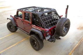 img 1 attached to Rugged Ridge 13552.71 Грузовая сетка: черная для 07-18 Jeep Wrangler Unlimited JKU, 4 двери - Купить сейчас!