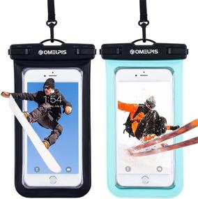 img 4 attached to 📱 OMELPIS Waterproof Phone Pouch - Universal Waterproof Case for iPhone 13, 11, 12 Mini, Pro, Max, X, 6 Plus, Motorola, and All Devices up to 7'' - Underwater Dry Bag for Skiing, Surfing, Beach - Pack of 2