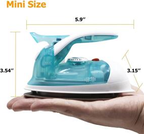 img 2 attached to 🌟 IIMII Mini Travel Steam Iron - Dual Voltage 560W Power, Rapid Heating, Powerful Steam Burst, Non-Stick Soleplate, Compact Design - Top Travel Quilting Sewing Iron